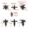 thumbnail image 3 of 1/8" Arrow Dropper Cross Water Splitter 3/5 Drip Arrow tee Connector 2/4-Way Emitter Irrigation System For Potted Plant 20set ,Leak-Proof, 3 of 7