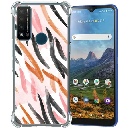 TalkingCase Slim Phone Case Compatible for Cricket Dream 5G  AT&T Radiant Max 5G/Fusion 5G  Watercolor Fur 15 Print  Lightweight  Flexible  Soft  USA