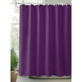 thumbnail image 2 of Pure Dark Purple Shower Curtain Set, Waterproof Shower Curtains for Bathroom, Simple Solid Color Washable Fabric Cloth Bath Curtain for Bathtub Decoration with Hooks 72x78 Inches, 2 of 6