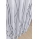 thumbnail image 2 of Extra Long Textured Fabric Shower Curtain 72 Inches Wide By 84 Inches Length, Machine Washable Silver Gray Printed Bathroom Curtains, 2 of 4
