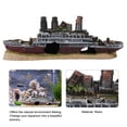 thumbnail image 4 of Aquarium Shipwreck Decorations Resin Titanic Lost Wrecked Boat Ship Sunken Ship Decorations Aquarium Landscaping Decoration Fish Tank Ornament Pet Habitat Décor, 4 of 9