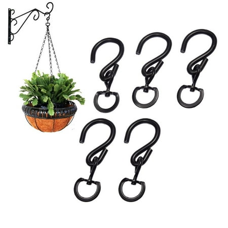 

Famure Outdoor Swivel Plant ers Black 360Swivel S Hook with Closed D Rings Plants Pots Flower Basket Wind Chimes Pendants Party Copper Wire Light Bird Feeders Flags refined