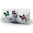 thumbnail image 2 of Yehwow Colorful Butterflies Abstract Metal Car Plate Decorative Aluminum License Plate Tag Sign, 2 of 5