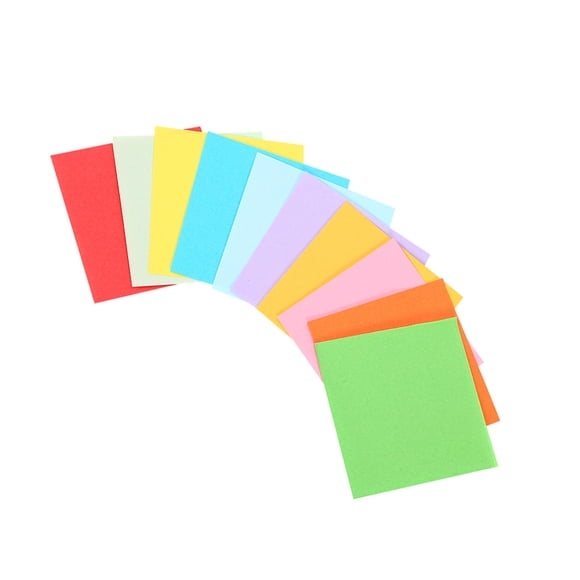 Papier Origami, 520 Pcs 10 Couleurs Papier Pliant Piazza, 5x5 cm 2 Pouces Feuilles de Grue Origami Double Face pour Projets d'Arts et d'Artisanat
