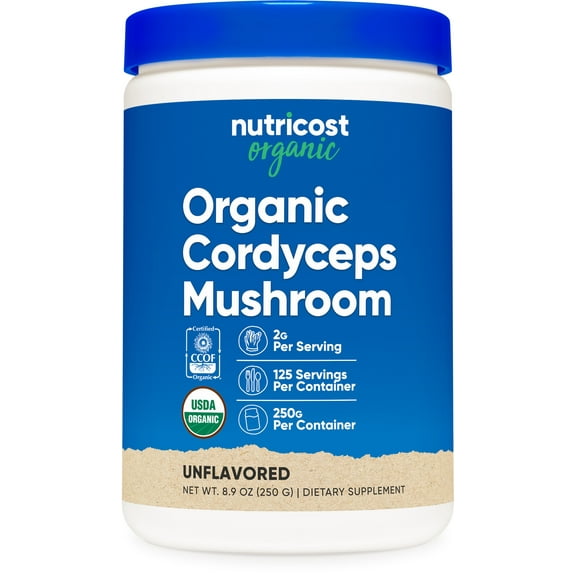 Nutricost Organic Cordyceps Mushroom Powder 250 Grams