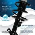 thumbnail image 4 of Detroit Axle - FWD Front Suspension Kit for 2008-2012 Nissan Rogue 2 Ready Struts w/Coil Spring 2 Sway Bar Links 4 Inner & Outer Tie Rods 2 Boots 2009 2010 2011 Replacement, 4 of 9