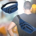thumbnail image 5 of ShengapQ Adjustable Fanny Pack for Men & Women, Crossbody Waist Bag with 3 Zipper Pockets, Water-Resistant, Multi-Functional Belt Bag for Travel, Running, Cycling, Hiking & Outdoor Activities, 5 of 6