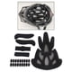 thumbnail image 1 of Casco acolchado Perfecl para motocicleta negro Forma de llama, 1 of 8