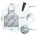 thumbnail image 7 of Pioneer Flower Floral Print Pattern Kids Aprons for Girls and Boys,Adjustable Neck Strap Toddler Aprons for Kids Cooking Baking, 7 of 7