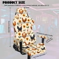 thumbnail image 4 of TSOVTHRID Rooster Chicken Sunflower Print 4 PCS Gaming Chair Cover with Armrest Slipcovers Soft Stretchable Washable Computer Chair Seat Slipcovers Cat Scratch Proof, 4 of 7