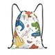 thumbnail image 1 of Fotbe Dinosaur Bolsa Mochila con Cordón Estampada, Bolsa de Gimnasio Deportiva, Bolsa Cinch, Bolsa con Cordón para Hombres y Mujeres-Medium, 1 of 6