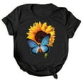 thumbnail image 3 of Womens T Shirts Summer Shirt Short Sleeve Stylish Casual T-Shirt Tops, 3 of 4