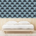 thumbnail image 3 of Ambesonne Zodiac Peel & Stick Wallpaper for Home, Ornate Cow Faces Pattern, 13"x72", Pale Seafoam Dark Indigo, 3 of 5