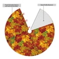 thumbnail image 2 of Pofeuu Vintage maple leaf autumn Print Christmas Tree Skirt, Merry Christmas Skirt Xmas Tree Ornaments for Xmas Holiday Party Decorations-30", 2 of 7