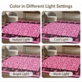 thumbnail image 7 of ODIKA Zebra Leopard Pink Stripe Spotted Print Border Mixed Bold Striped Stain Resistant Thin Throw for Entryway, Kitchen, Laundry Room, 7 of 7