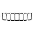 thumbnail image 1 of 7pc Gloss Black Grill Ring Front Grille Inserts Cover Trim Kit For Jeep Grand Cherokee 2014-2016, 1 of 5