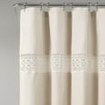 thumbnail image 2 of Lush Decor Dana Lace Cotton Blend Shower Curtain, 72x72, Neutral, Single, 2 of 7