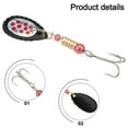 thumbnail image 2 of 30Pcs Fishing Metal Spinner Lures Bass Hard Metal Spinner Baits Kit With A Box, 2 of 10