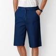 thumbnail image 1 of LOVZFMLL Jeans Mens Casual Solid Zipper High Stretch Straight Leg High Waisted Capris Jeans, 1 of 1