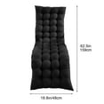 thumbnail image 3 of Generic Patio Chaise Lounge Cushion, Lounge Chair Cushion, Tufted Lounger Cushion with 4 String Ties, Thickened Waterproof and Oil-Proof, for Terrace, Poolside Outdoor Indoor, 3 of 6