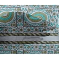 thumbnail image 4 of oneOone Viscose Chiffon Fabric Leaves & Floral Block Print Sewing Fabric BTY 42 Inch Wide, 4 of 4
