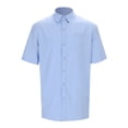 thumbnail image 2 of uikmnh Mens Shirts,Men's Summer Casual Solid Cotton and Button Short Sleeved Shirt Top,Men's T-shirts,T Shirts for Man(Color:Blue,Size:XL), 2 of 7