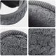 thumbnail image 4 of Orejeras de Punto Cálidas ZHAOCHENG Unisex Piel de Invierno para Exteriores Gris a Cuadros, 4 of 5