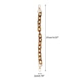 thumbnail image 2 of Unique Bargains 1 Pc Small Oval Handbag Chain Strap 14.57" Dark Coffee Color Acrylic, 2 of 5