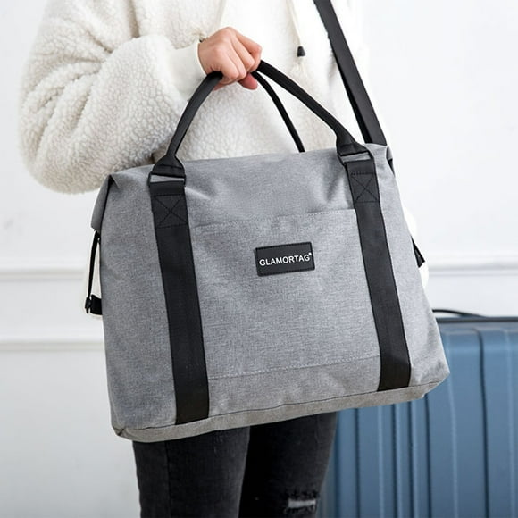 Kcavykas Clearance Sales Home Storage Organiser Large Travel Bag Expandable Gym Bag Carry on Overnight Bags for Women with Trolley Sleeve Wet Pocket travel Duffel BagsTravel Bag Sports tote Gym Bag