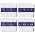 thumbnail image 1 of SOCKS'NBULK 48 Pair Pack of Mens Lightweight Cotton Crew Socks Bulk, Homeless Donation Cheap, Wholesale Sock,10-13, 1 of 2