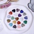 thumbnail image 5 of Nvzi 50 piezas de decoración de corazón de melocotón con manchas azules sin agujeros, en forma de corazón de 20 mm, en forma de corazón para niños y niñas, accesorios decorativos, 5 of 5