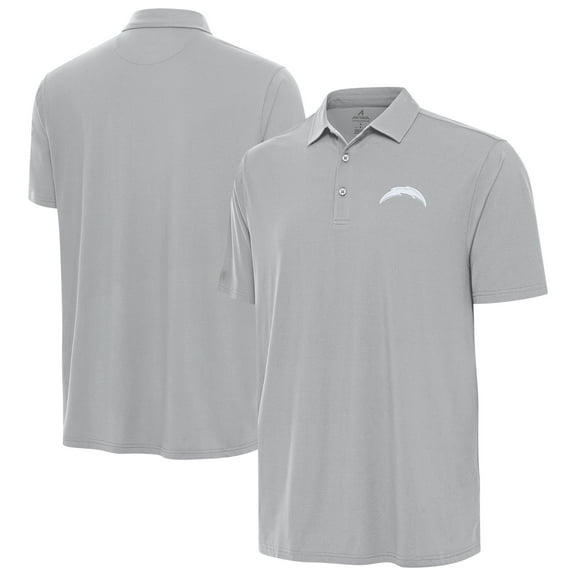Men's Antigua Gray Los Angeles Chargers Era Polo