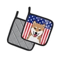thumbnail image 2 of Carolines Treasures BB2155PTHD Flag and Shiba Inu Pair of Pot Holders , 7.5HX7.5W, multicolor, 2 of 3