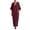 Wine Dress, variant on Women's Casual Kaftan Maxi Dress V Neck Batwing Sleeve Loose Shift Long Dress with Pockets Lightweight Sundress Beach Vacation Outfit White