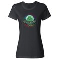 thumbnail image 3 of Inktastic Spaceship Funny Alien Outer Space Women's T-Shirt, 3 of 5