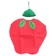 thumbnail image 1 of Disfraz infantil de frutas y verduras, ideal para fiestas infantiles, Halloween, cosplay y Navidad (manzana)., 1 of 3