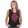 thumbnail image 4 of Breast Cancer Awareness Save Second Tank Top Tee Shirt Women Brisco Brands S, 4 of 6