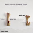 thumbnail image 4 of bedienty 2pcs/set Solid Wall Mount Natural Solid Wood Fits Different Samurai Items Home Wall-Mounted Gun Storage Rack type+5, 4 of 6