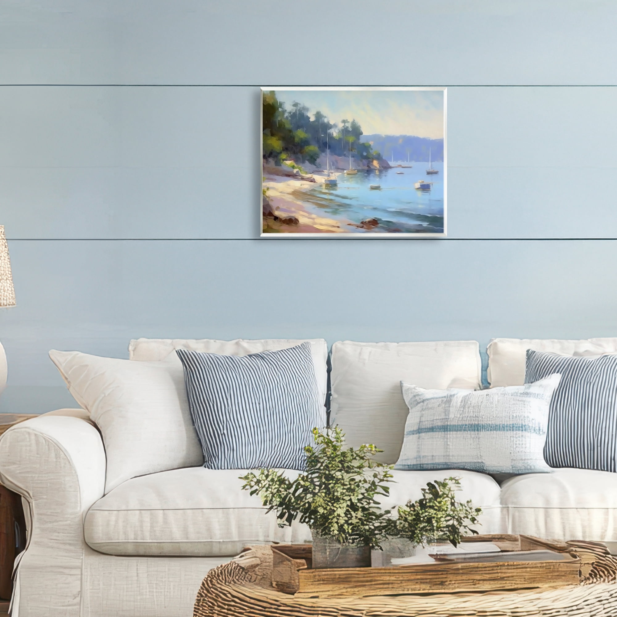 Stupell Industries Near The Shore Summer Sailing Wall Plaque Art, design by Creative Studio