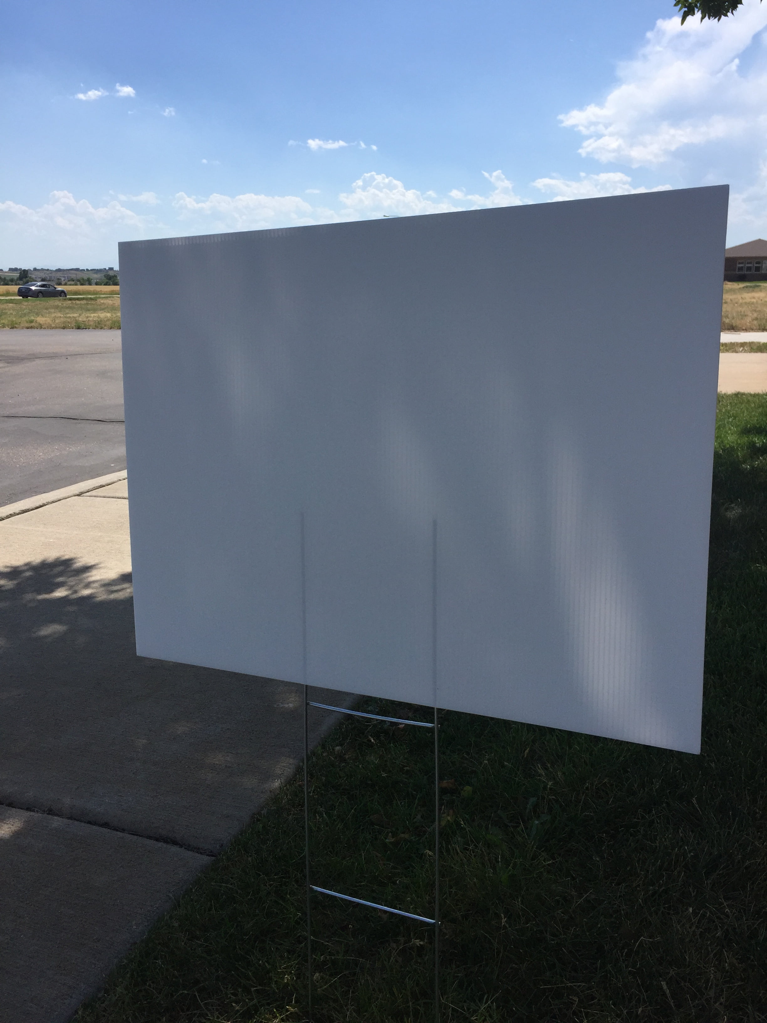 5 Quany 18x24 Blank Yard Signs With H Stakes Durable Construction Resembling Corrugated Cardboard But Far More These Plastic Sheets Are Expertly Crafted Out Of Polypropylene To