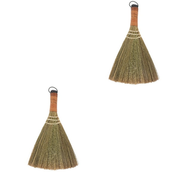 2pcs Home Broom Tools Reusable Cleaning Brooms Dust Cleaning Brooms Short Handle Broom