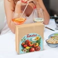 thumbnail image 3 of Yayeee Napkin Holder for Table Kitchen Paper Tissue Organization, Orange Floral Tomatoes, 3 of 8