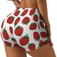thumbnail image 1 of Balery Hand Drawn Strawberry Pantalones cortos de entrenamiento estampados para mujer, sin costuras, ajustados, para gimnasio, yoga, correr, deportes, ejercicio activo, fitness.-X-Large, 1 of 8
