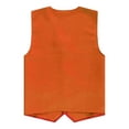 thumbnail image 2 of Rswnyirn Kid Girls Boys Irregular Hem Volunteer Vest Volunteers Activity Waistcoat Orange 11-12, 2 of 3