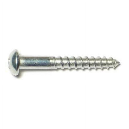 

#8 x 1-1/4 Zinc Phillips Round Head Wood Screws WSRS-152 (30 pcs.)