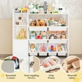 thumbnail image 5 of OUTGOODS 43.5" Kids Toy Storage Organizer w/8 Removable Bins & Bookshelf, Engineered Wood, 5 of 7