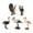 Style C, variant on Almencla 5Pcs s Figurines Collection Lifelike Educational Toy Crafted Playset Cake Toppers for Party Supplies Desktop Ornament A