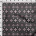 thumbnail image 4 of oneOone Cotton Flex Gray Fabric Geometric Fair Isle Pattern Craft Projects Decor Fabric Printed By The Yard 40 Inch Wide, 4 of 4