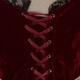 thumbnail image 6 of Women's Medieval Ball Gown Red Civil War Dress Southern Belle Gown Floral Lace Dress, 6 of 7