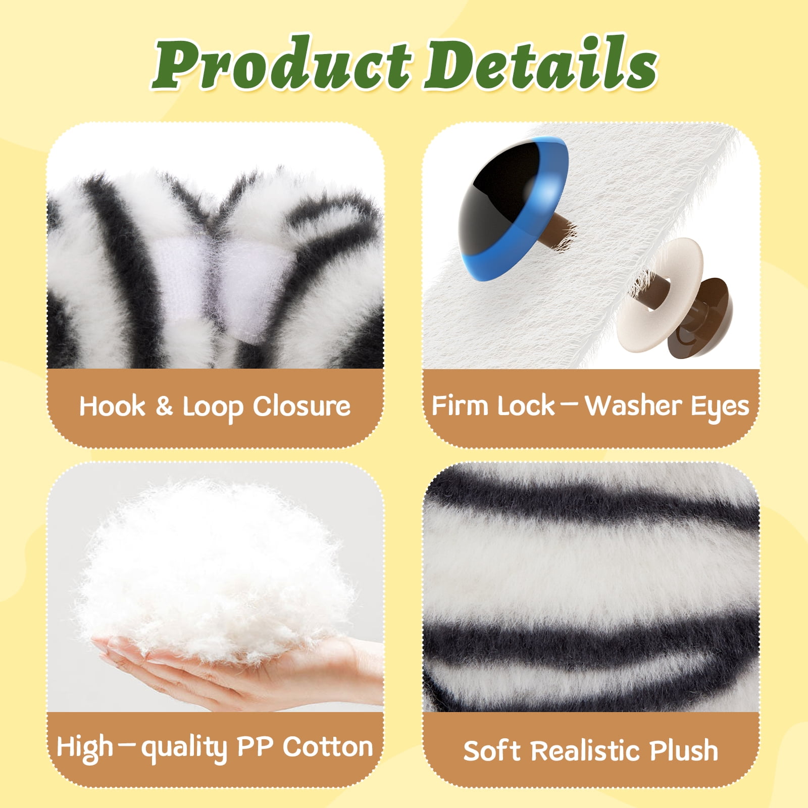 MorisMos Heatable & Coolable Tiger Stuffed Animals Set,Weighted Microwavable/Freezable Cuddly Stuffed Tiger Pair,Long-Arms Hugging Tiger Plush Toys